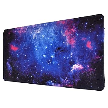 Seagull flight of fashion Large Extended Mouse Pad XXL with Non-Slip Rubber Base, Stitched Edge Mouse Mat for Laptop, Computer & Desk - 60 x 30 x 0.2 cm - Galaxy