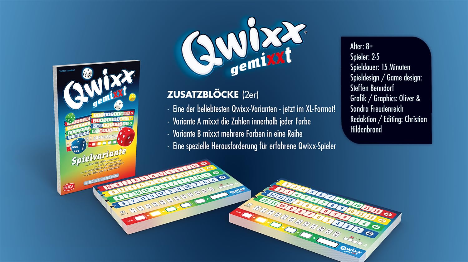 NSV - 5401 - QWIXX GEMIXXT - Zusatzblöcke - 3
