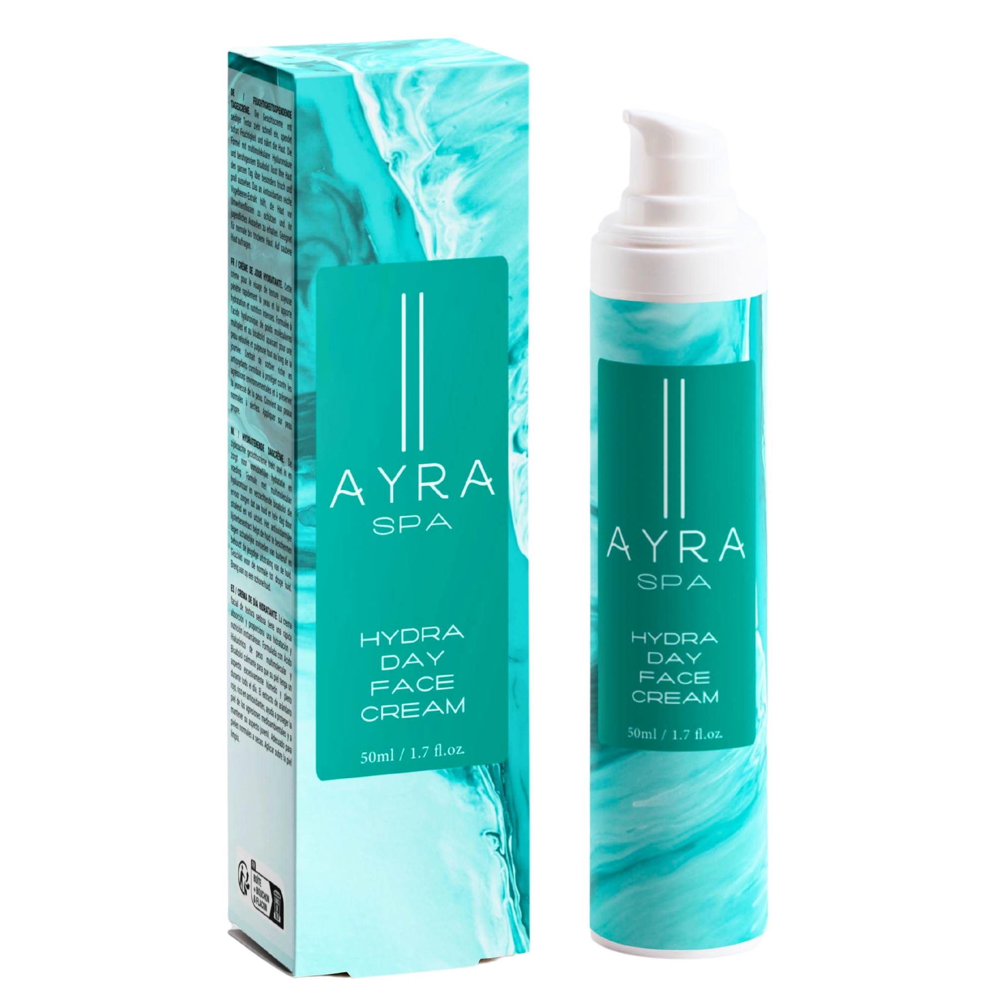 Crema Viso Idratante Giornaliera | con Acido Ialuronico, Aloe Vera, Bisabololo e Antiossidanti | Leggera e Setosa, Perfetta per l'Uso Quotidiano | VEGAN & 99% Naturale | Certificata COSMOS