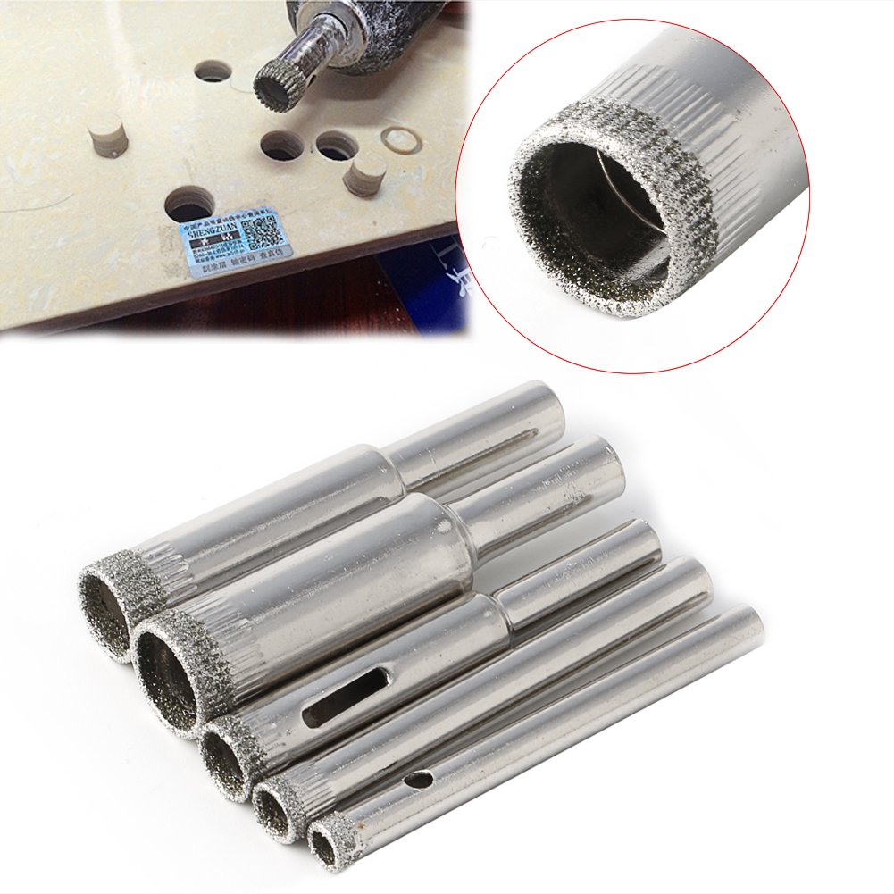 Folewr Set Di 5 Punte Per Trapano, Per Piastrelle, Ceramica, Vetro - Foto 4