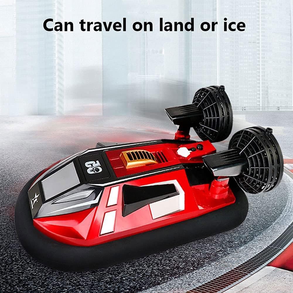 RC-Schiff, ferngesteuertes Hovercraft-Boot für Land und Wasser, 2,4 GHz funkgesteuertes Amphibienfahrzeug-Spielzeug mit doppelter Leistung, elektrisches Wasserfahrzeug, RC-Rennboot, Geschenke f
