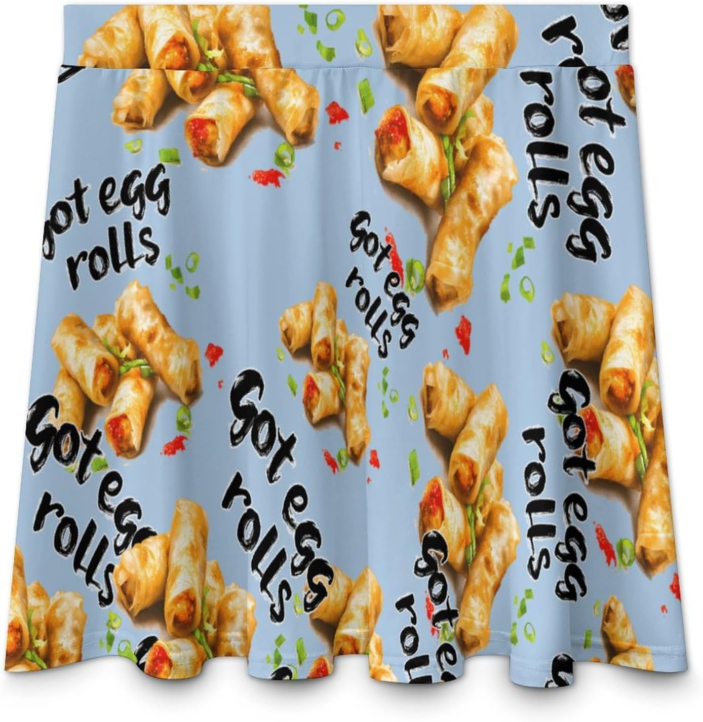 Got Egg Rolls Women Tennis Skirt Print Golf Skirts Mini Casual Workout Skorts