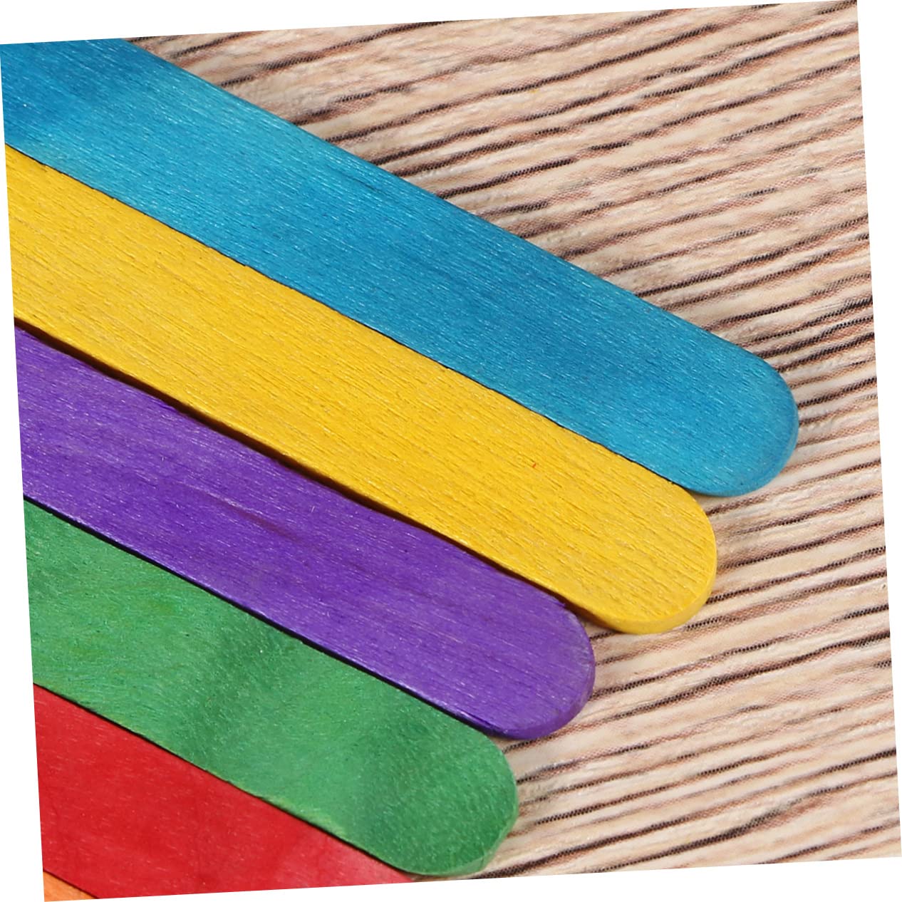 FONDOTIN 50Pcs DIY Wooden Craft Sticks Popsicle Sticks for Art Projects Building Models and Creative Sculptures Smooth Surface for Easy Handling