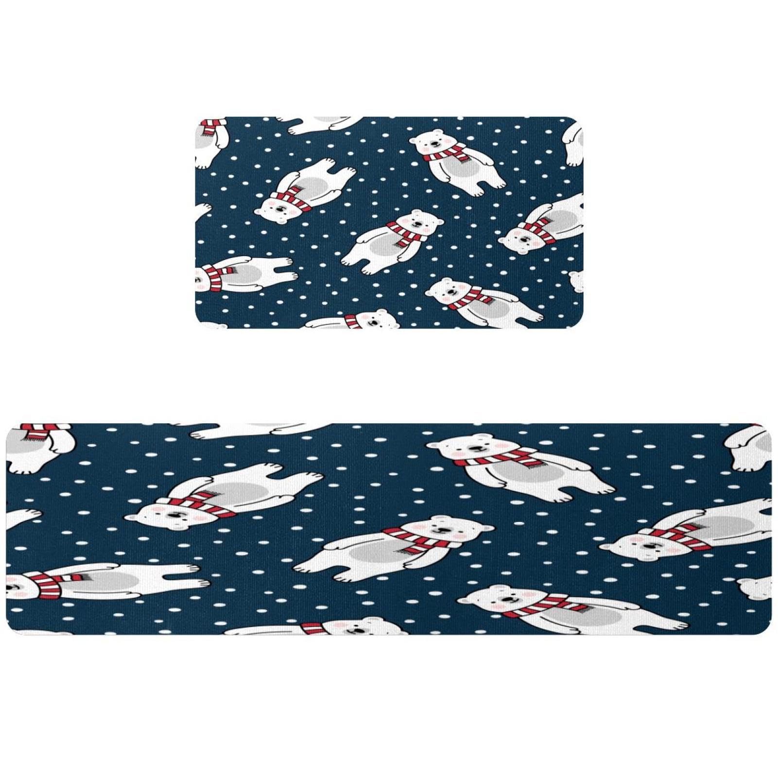 Alfombrillas de cocina lavables y absorbentes VAPOKF juego de alfombras con base antideslizante