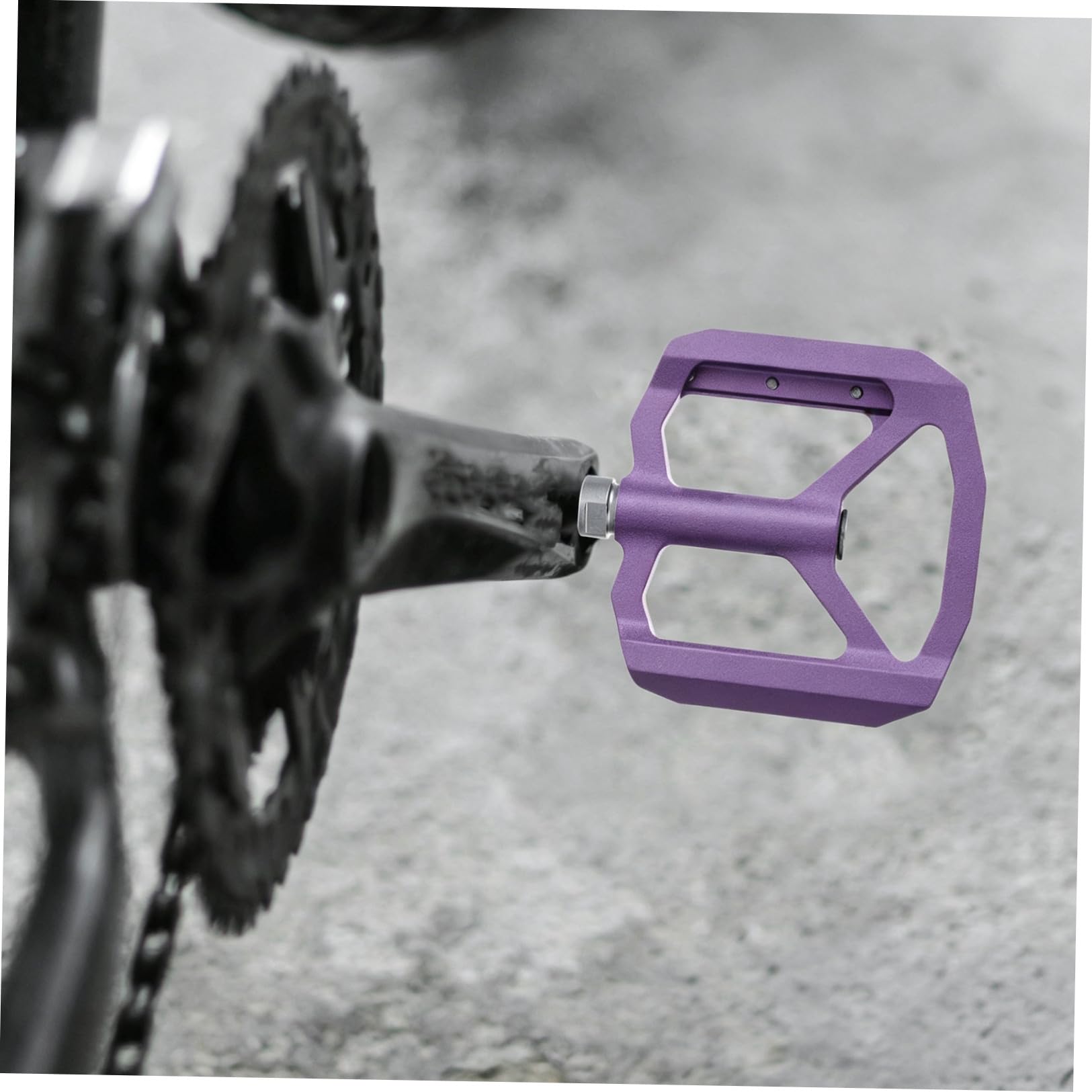 INOOMP Plattformpedale Für Mountainbikes rutschfeste Universalpedale Mit Dreilagiger Dichtung Lila