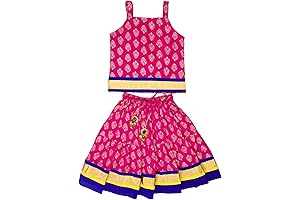 Kids Lehenga Choli Set for Girls - Stunning Pattu Blouse Designs