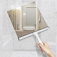 Vista 5 de AmazerBath Escobilla para puerta de cristal de ducha, escobilla de ducha para puertas de cristal, mango acrílico, escobilla multiusos para puertas