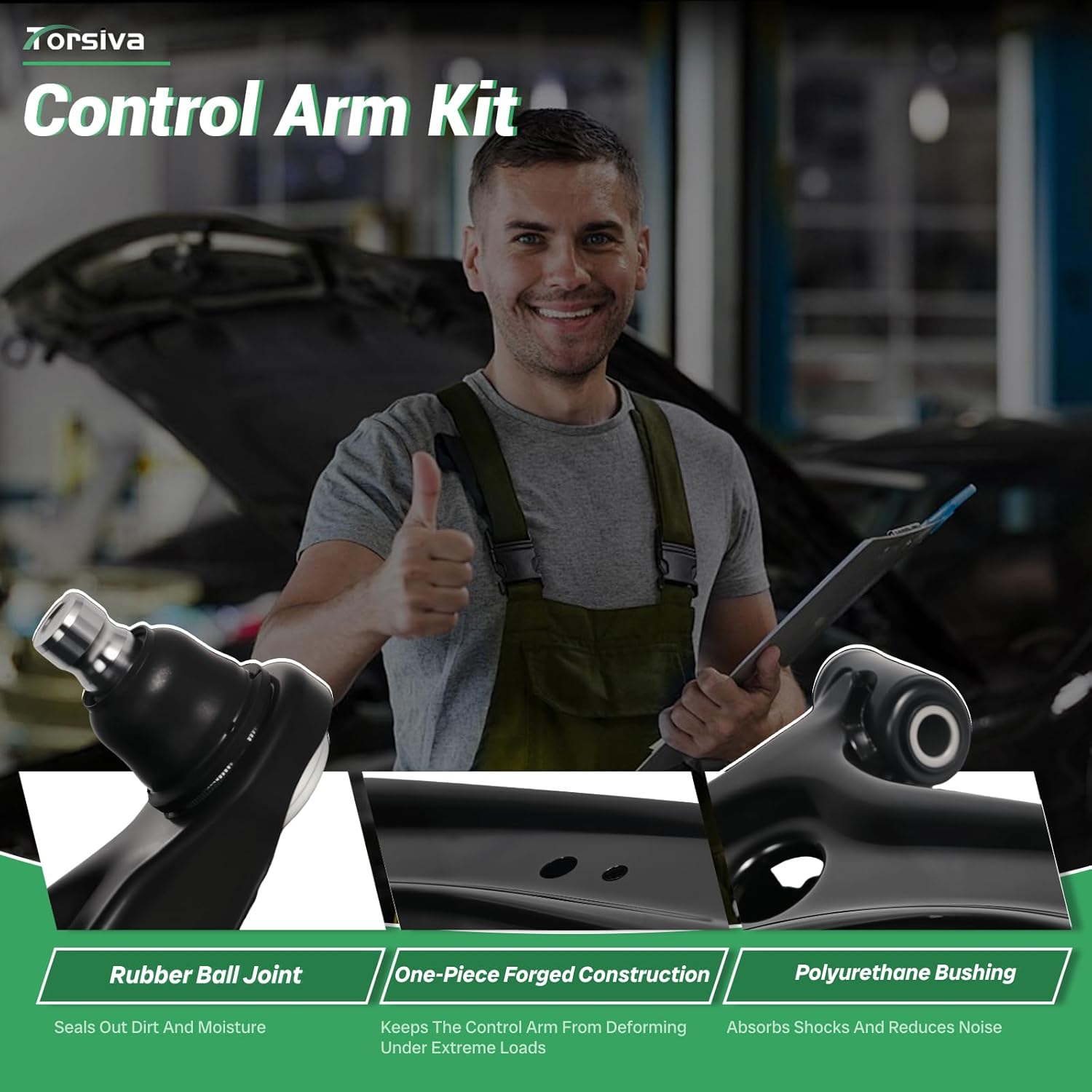 10PCS Front Lower Control Arm Sway Bar Links Tie Rods for Mitsubishi 2008 2009 2010 2011 2012 2013 2014 2015 2016 2017 Lancer, 2007-2017 Outlander K620548 K620549 K80258 ES800471 EV800638