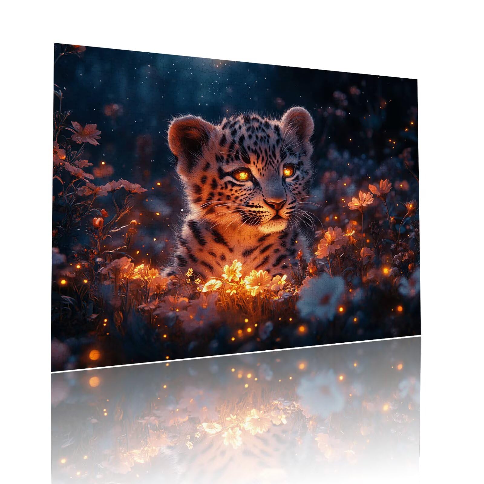 Puzzle Erwachsene 2000 Teile Leopard Blume Educa Jigsaw für Kinder ab 8 Jahren Mädchen Jungen, Erwachsene Impossible Klassische Puzzles Schwer, Anspruchsvoll Spielspaß, Als Geschenke 70x99cm t-8