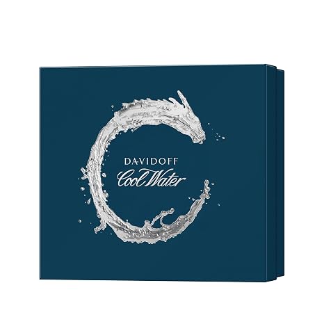Davidoff Cool Water Eau de Toilette for Men 3-Piece Set ($158 value) 4.2 oz EDT, 2.5 oz Shower Gel, 2.5oz After Shave Balm With Notes of Coriander, Mint, Lavender & Amber Long-Lasting Fragrance