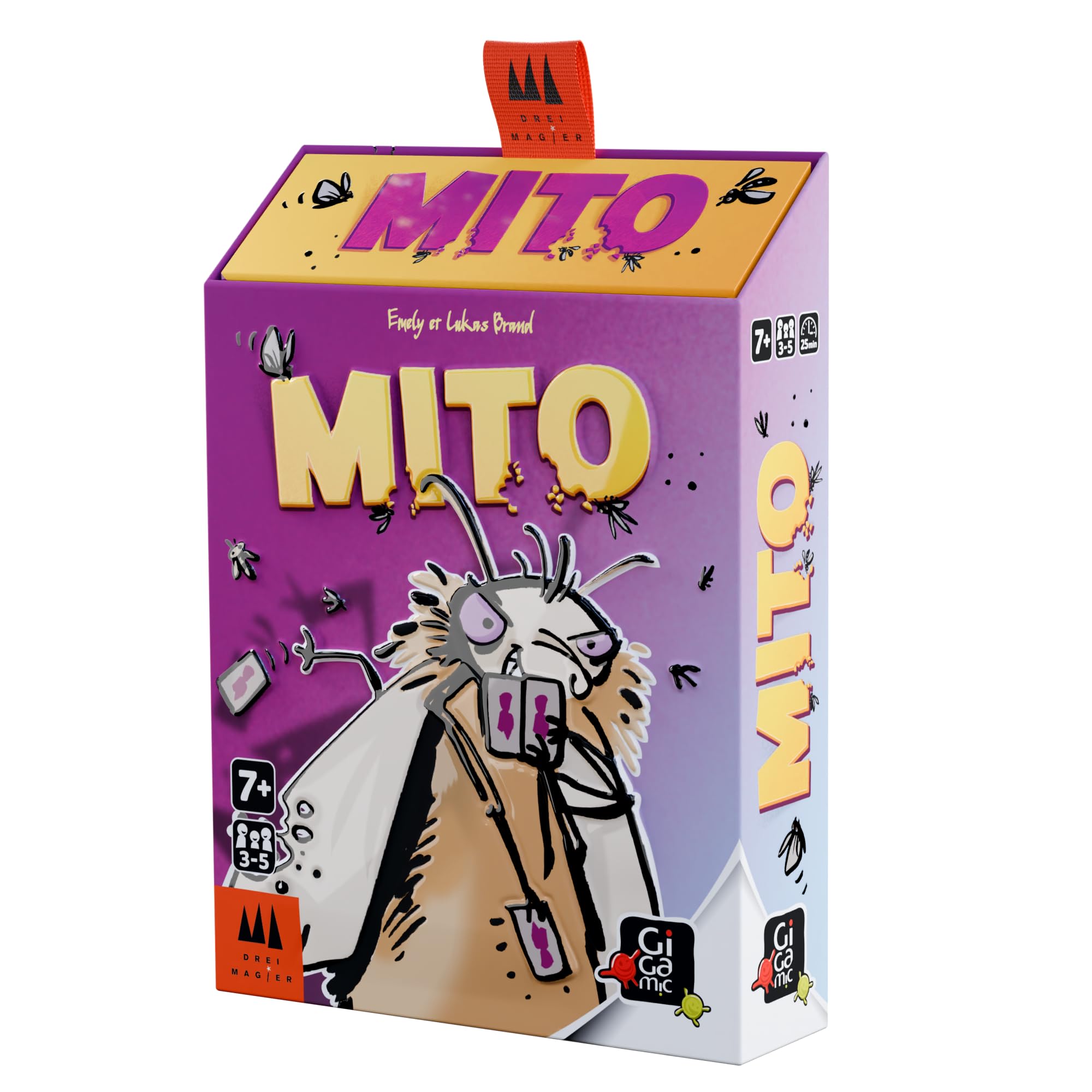 GIGAMIC Mito Jeu de société de cartes dès 7 ans jeu de bluff pour 3-5 joueurs 15 min