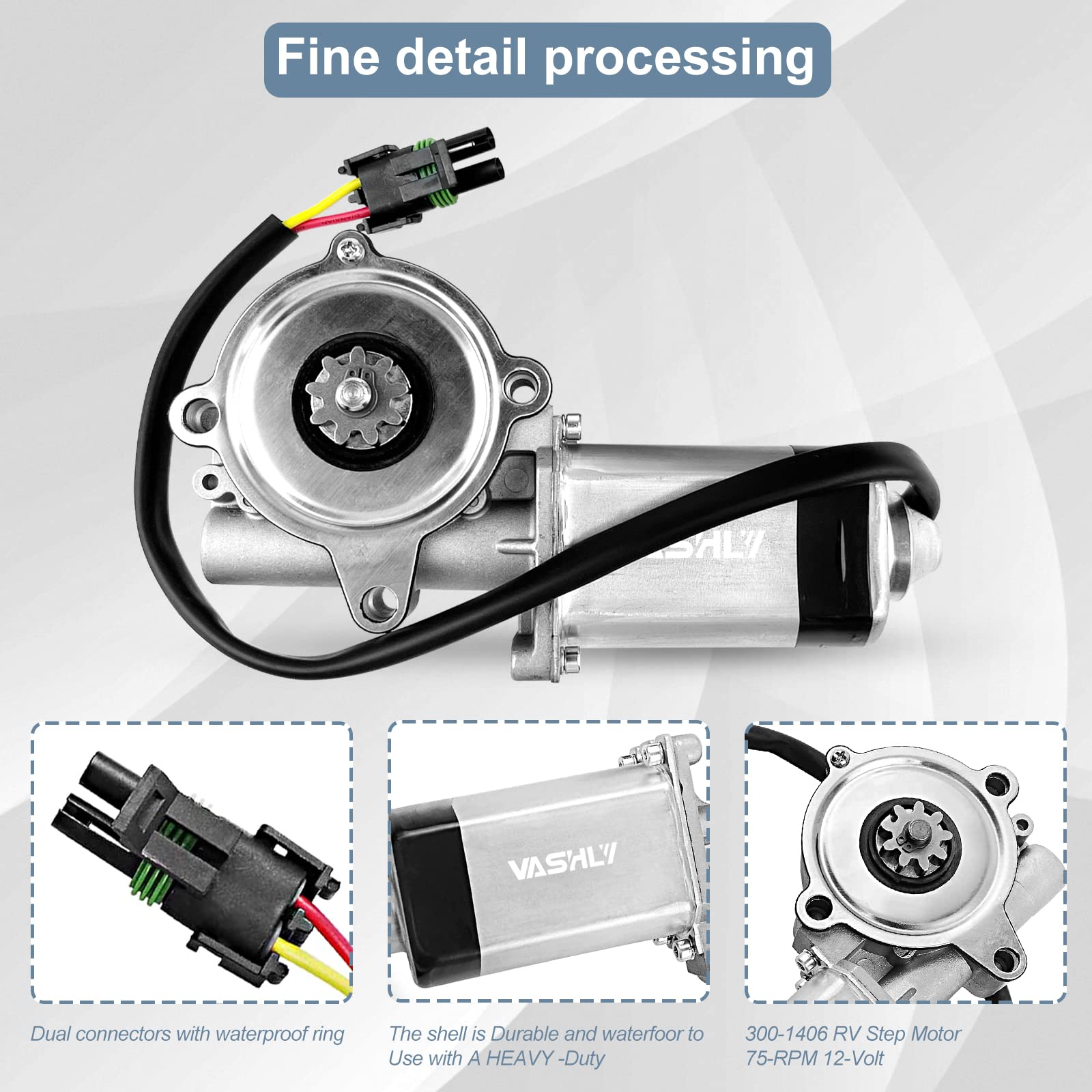 Moteur Pas à Pas Pour Camping-car - Dilwe - 300-1406 - Alliage D'aluminium - Résistant - Haute Performance - Auto