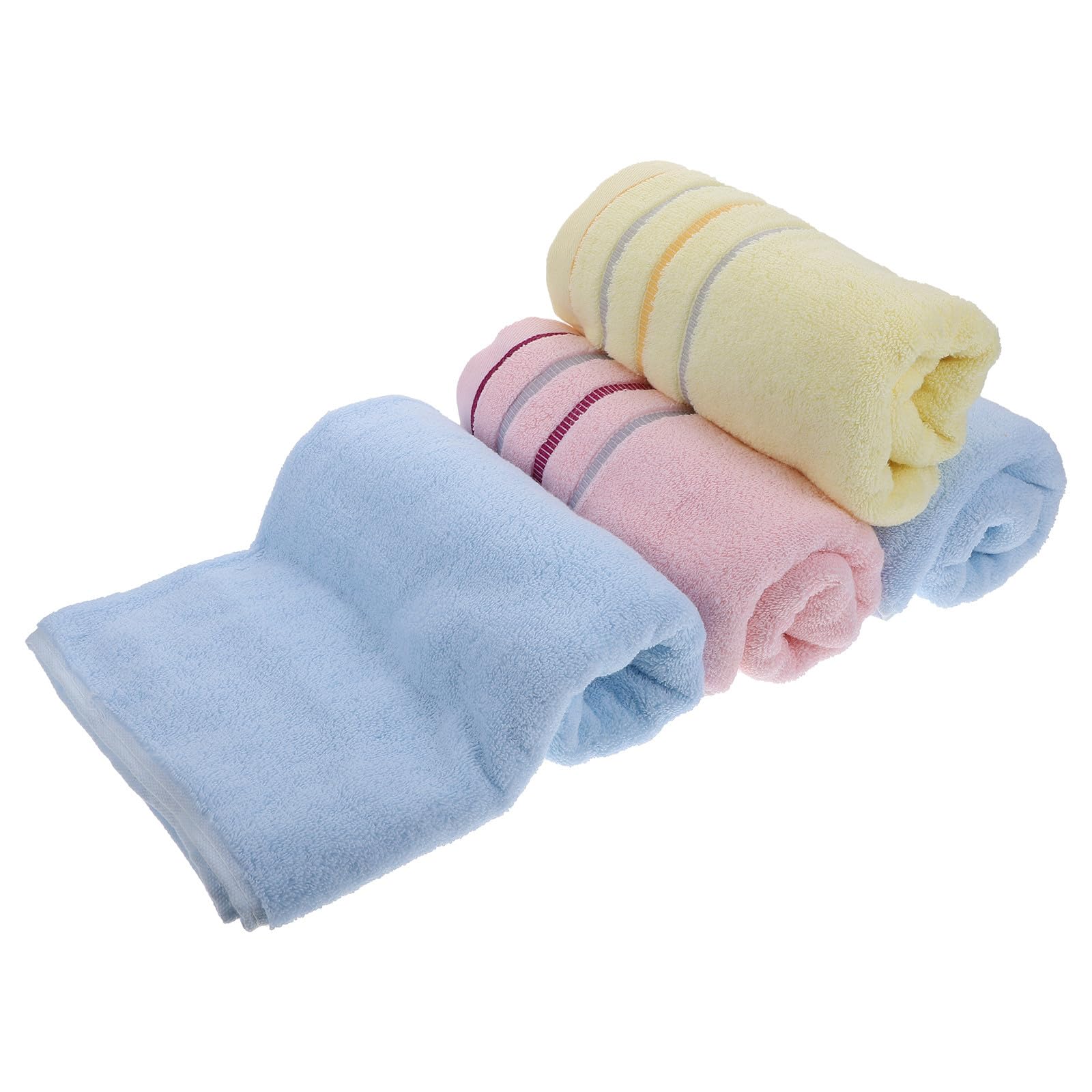 Serviettes de bain absorbantes lot de 4 linges de douche épais lavables à domicile