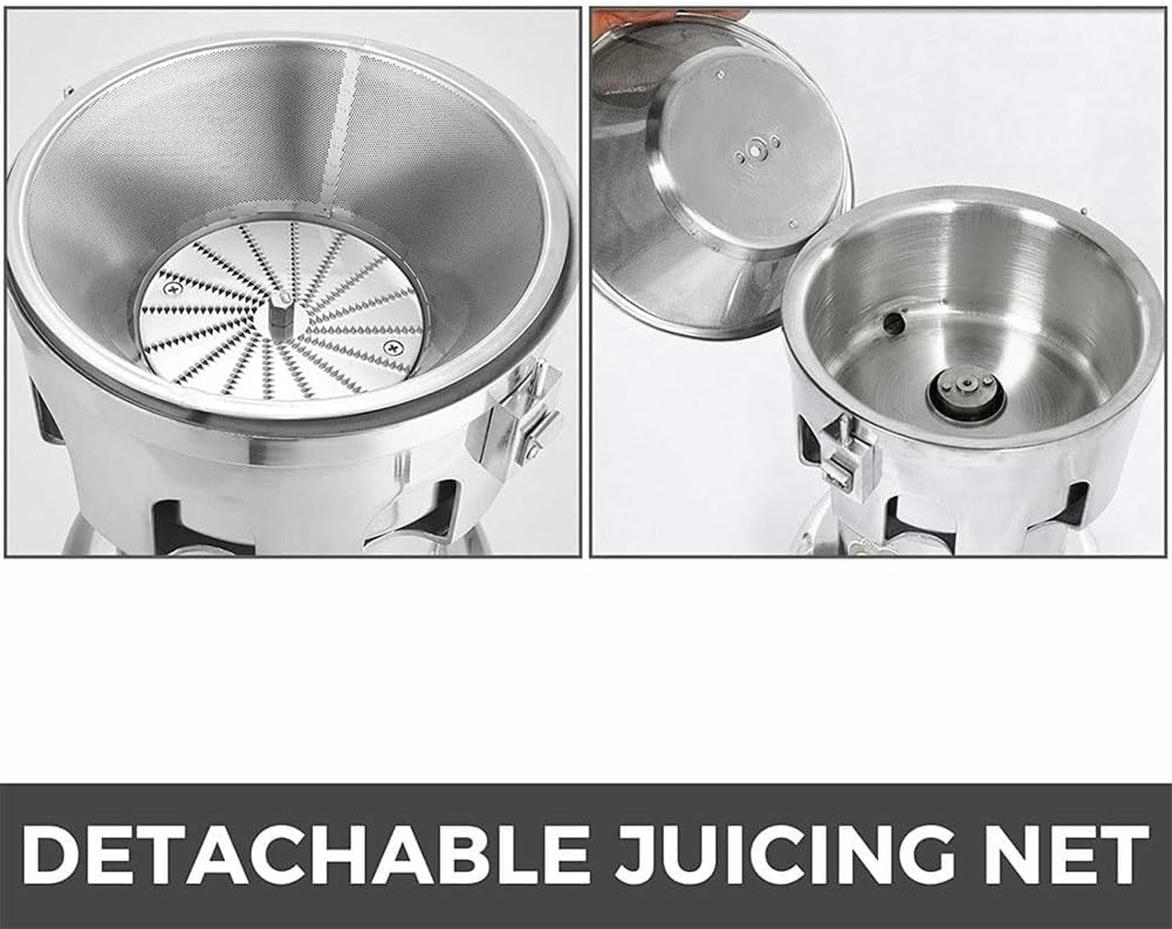 Extractor de Jugo eléctrico de 80-100 kg/h, exprimidor de cítricos Comercial de 4300 r/min, Extractor de Jugo centrífugo de Acero Inoxidable de 370 W para Tienda de jugos, Restaurante, Hotel