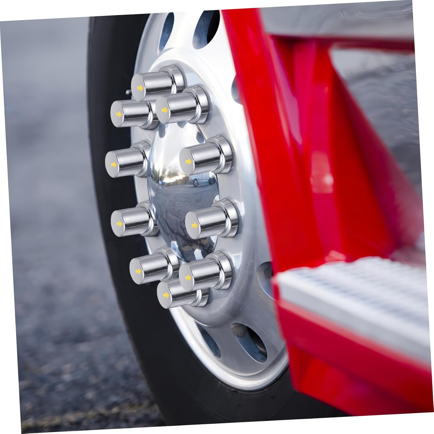 20pcs Chrome Lug Nut Caps for Trucks Trailers Durable Wheel Protector Easy Installation Fitment Tool Prevention Stylish Design