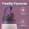 Paquete de botella de agua de acero inoxidable aislada Owala 32oz FreeSip con funda de silicona (negro) 5