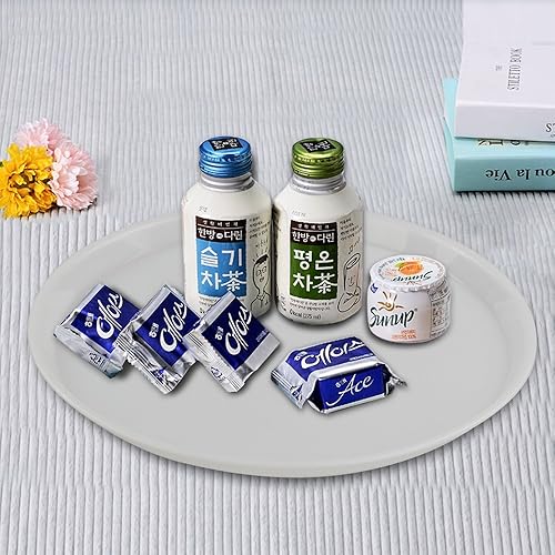 Miniatura 4 de Wekioger Juego de 3 bandejas redondas de plástico para servir, bandejas para servir comida rápida de 13.5 pulgadas, color blanco, negro, gris