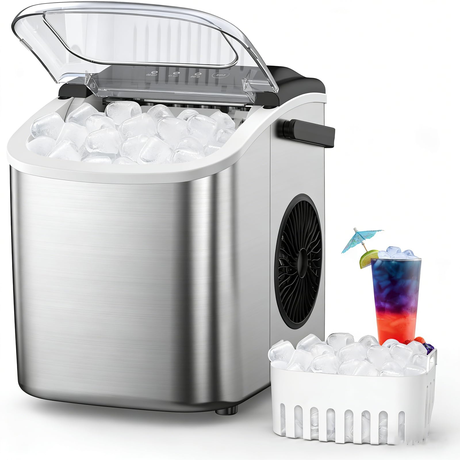 YOWtoNRT 50cent icecube レコード Amazon.com: Electactic 9 Cubes Ready in 6-8 Mins Countertop Ice