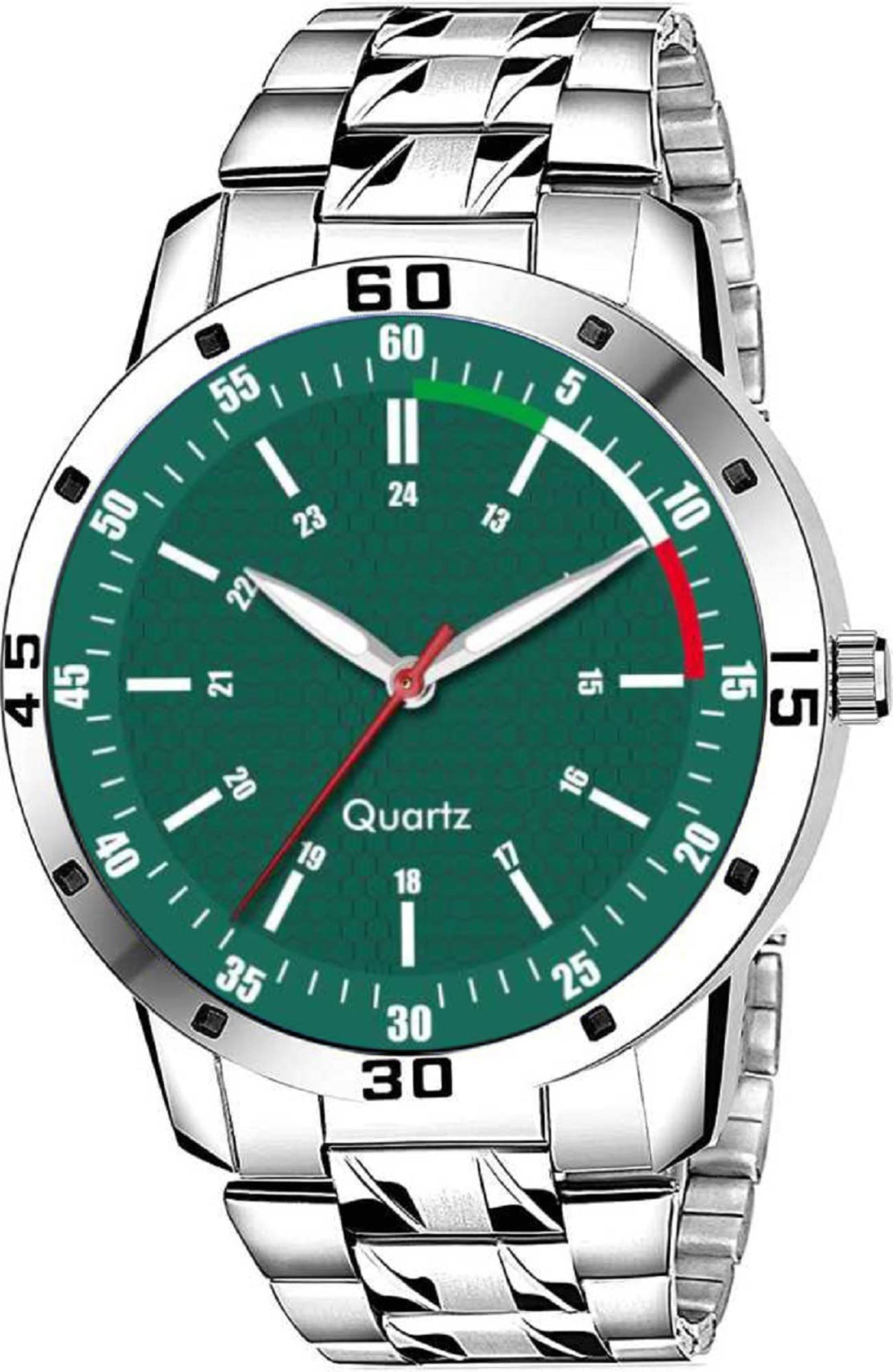 WANTON Stainless steel strap watch for boys ideal watch for boys casual watch for boys round dial watch-(PO1).(P_C_B_9110) (Green) (B0C1ZV578W) Amazon Price History, Amazon Price Tracker