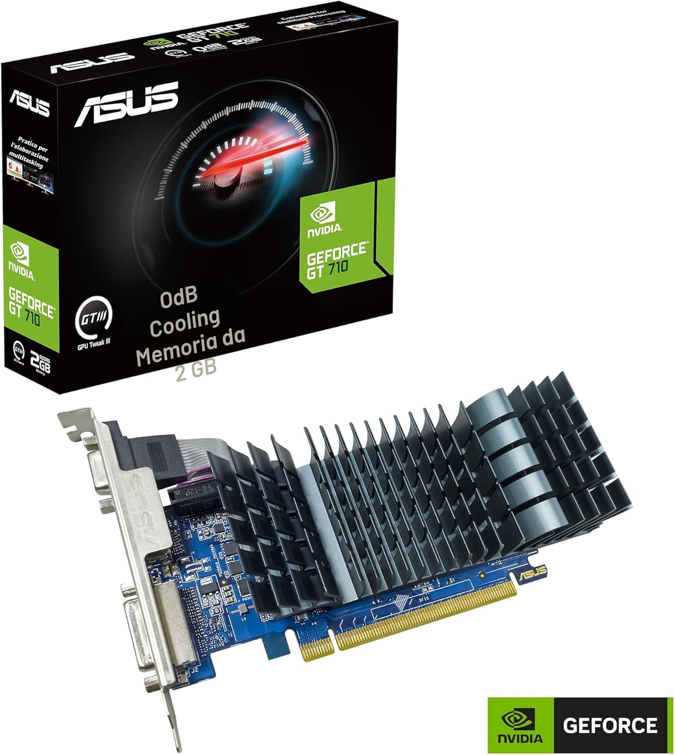 NVIDIA GeForce GT 710 Scheda Video 2GB GDDR5 EVO - Scheda video - Immagine 5
