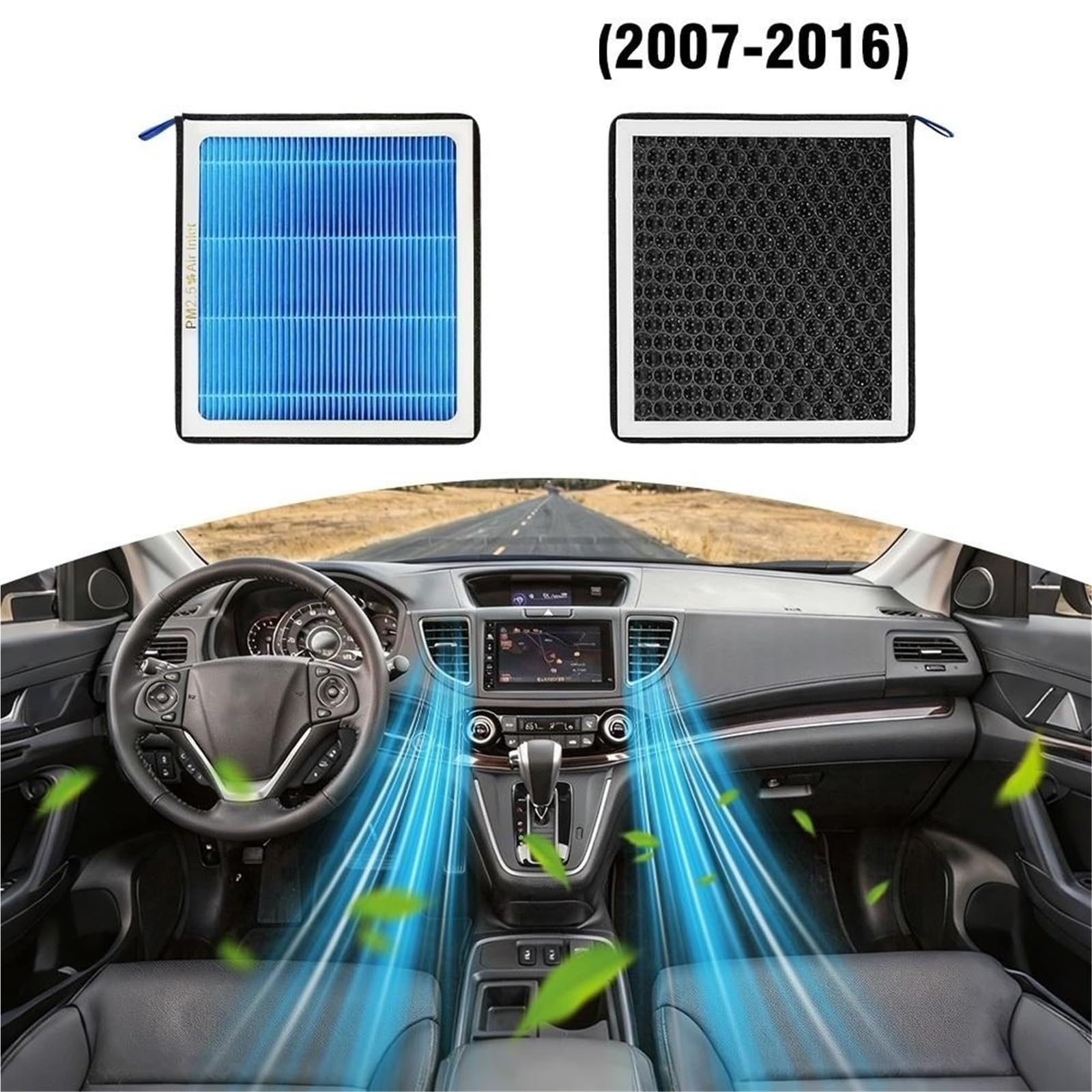 LUTFI Auto Filtro Aire Filtro Aire Cabina para CR-V 2007 2008-2016