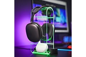 "Eurpmask RGB Gaming Headset Holder with 10 Lighting Effects and Multi USB Ports"