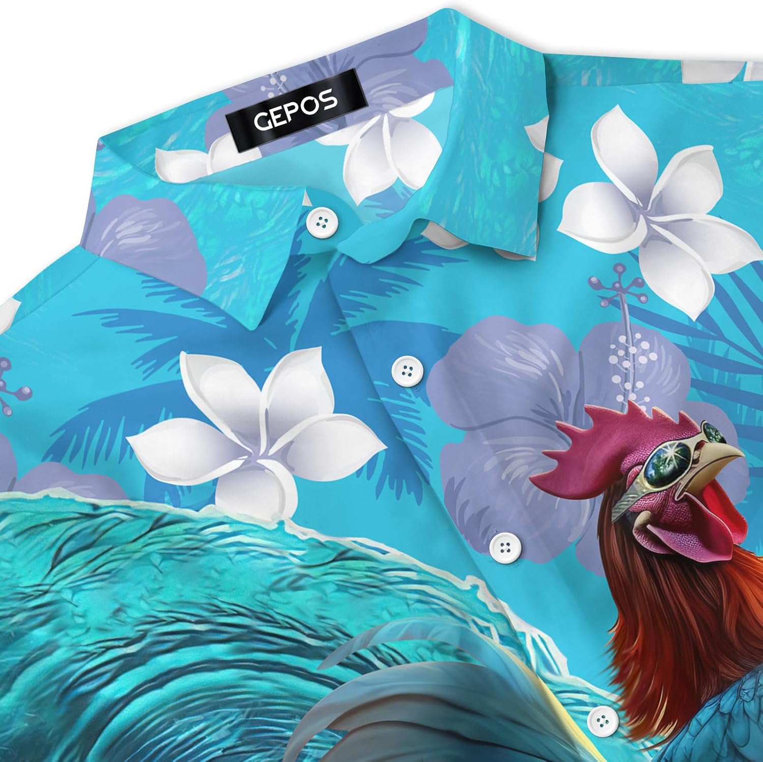 Farm Animal Button Shirt for Men, Animal Men's Hawaiian Shirt, Summer Unisex Shirt, Birthday Gifts for Men - Image 3