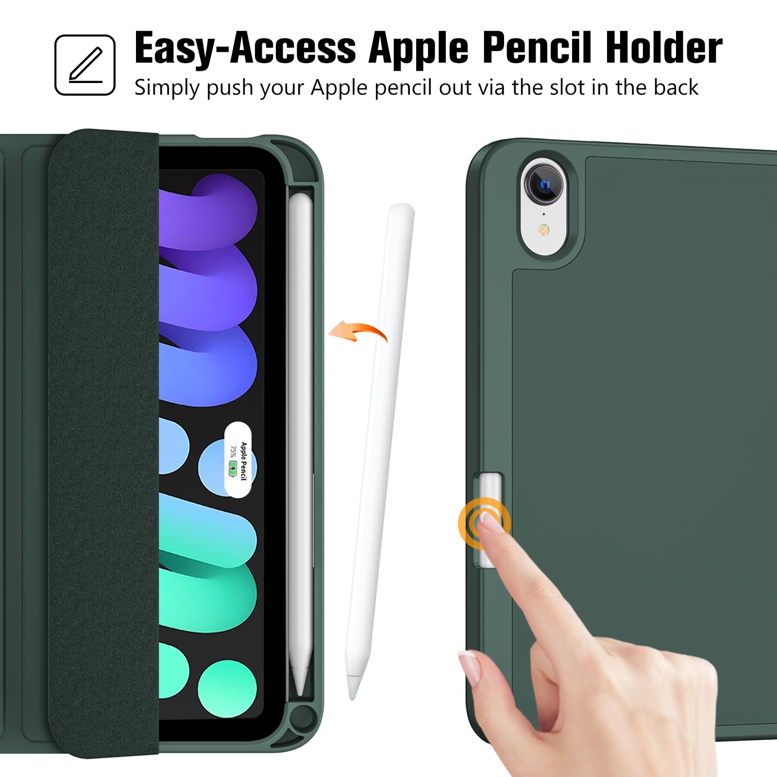 Amazon.com: ProCase for iPad mini 7 A17 Pro 2024/iPad Mini 6 2021