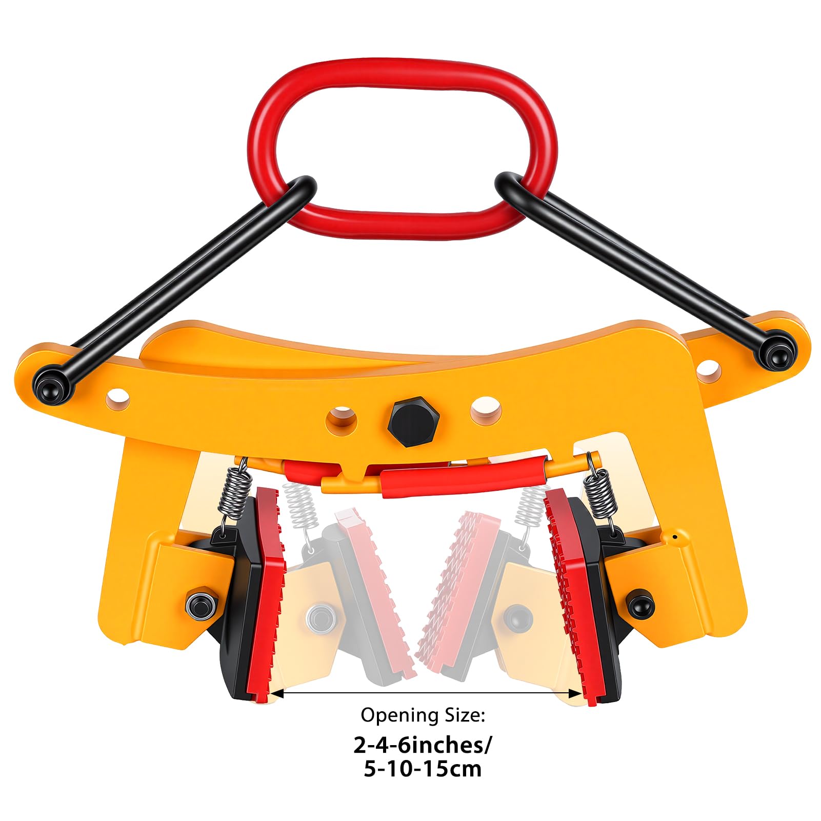 Plattenheber, Pflastersteinheber, 350kg Hebezange Bordstein Steingreifer Versetzzange Bordsteinträger Treppenstufenzange Pflasterzange Steinklemme Zange Werkzeug Einstellbare 5-15 CM