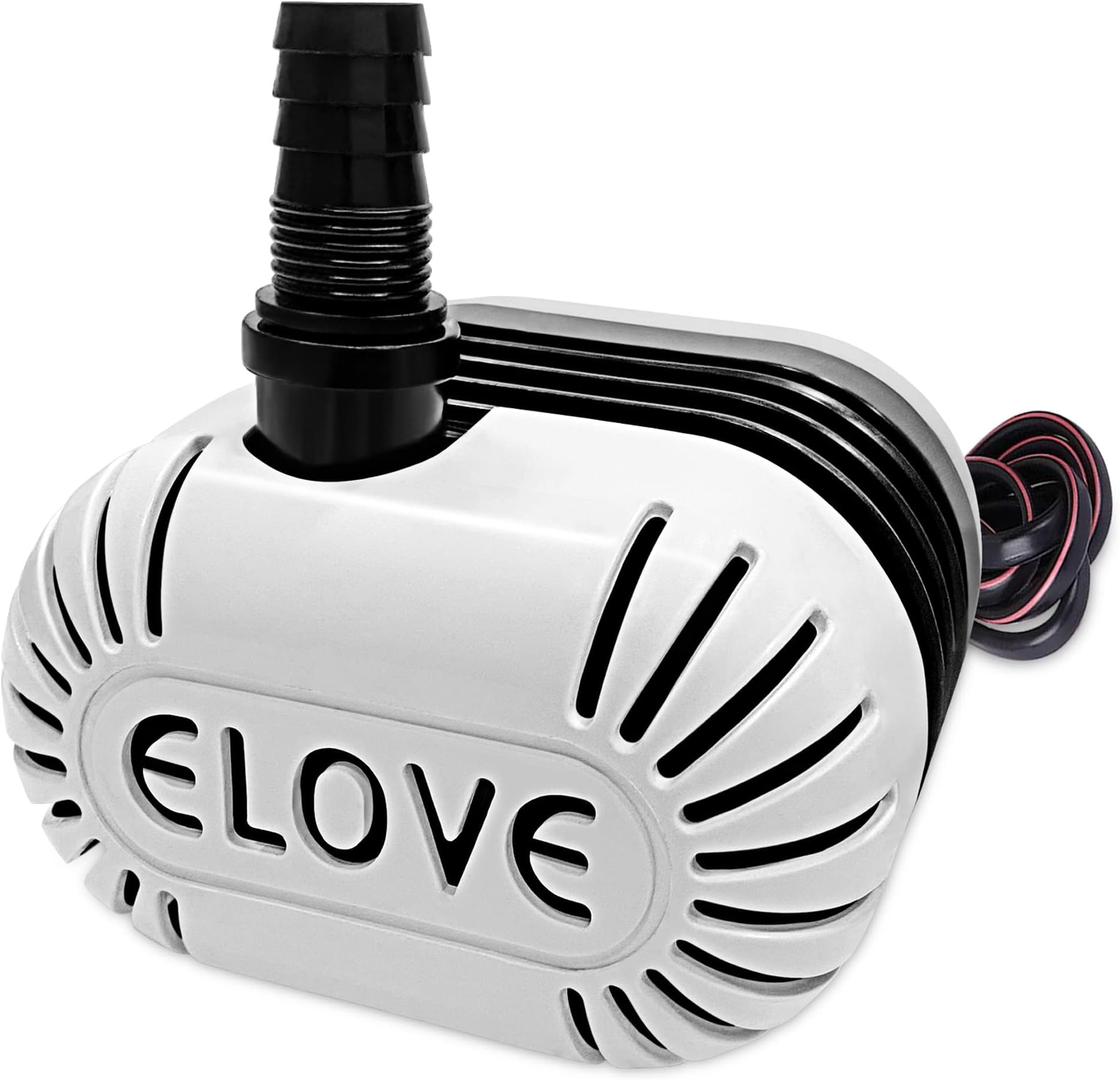 ELOVE 18 Watt Submersible Water Pump - 180V-230V, 1.85 M Cooler Pump for Desert Air Cooler, Aquarium, Fountains, Ponds (Black/Grey)