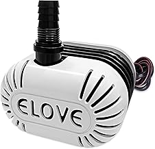 ELOVE 18 Watt Submersible Water Pump - 180V-230V, 1.85 M Cooler Pump for Desert Air Cooler, Aquarium, Fountains, Ponds (Black/Grey)