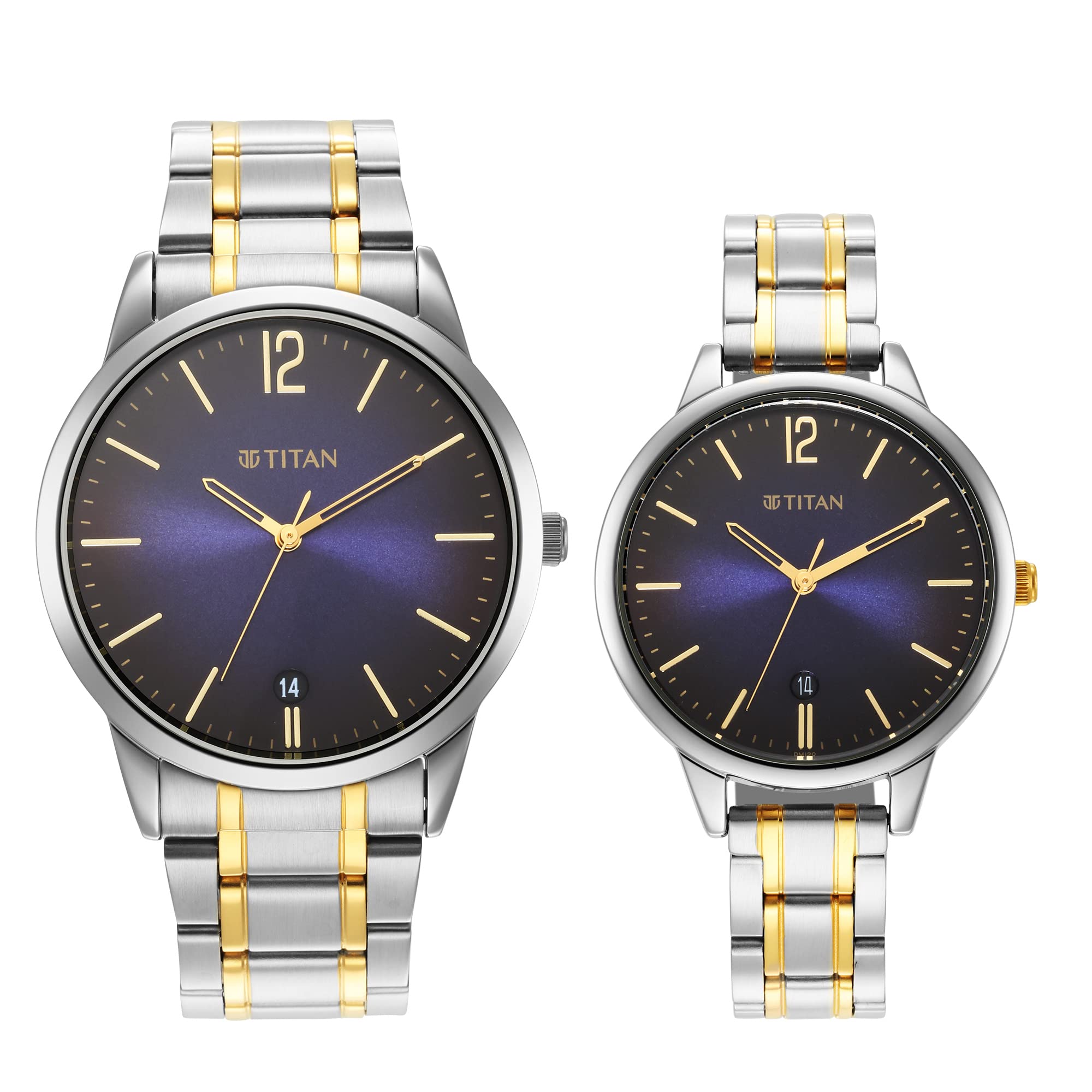 Titan Men Stainless Steel Analog Blue Dial Watch-18062617Bm01, Band Color-Multicolor (B09P1PPSTZ) Amazon Price History, Amazon Price Tracker