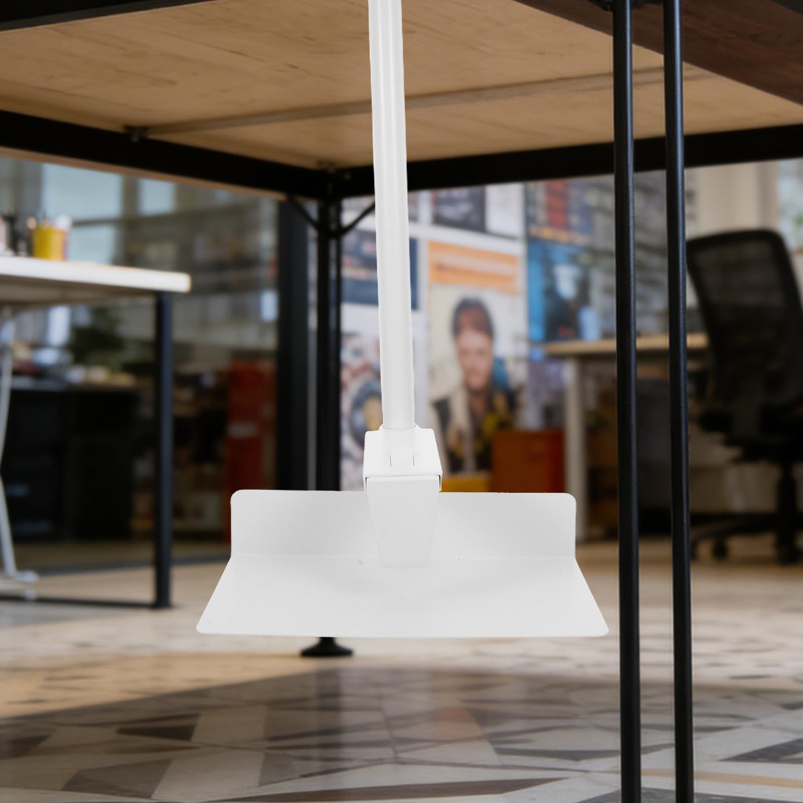 ORFOFE Supporto CPU Sotto Scrivania a Parete, Staffa per Case Computer in Acciaio Laminato a Freddo, Larghezza Regolabile, Capacità 55lb, Bianco, per Ufficio e Workplace