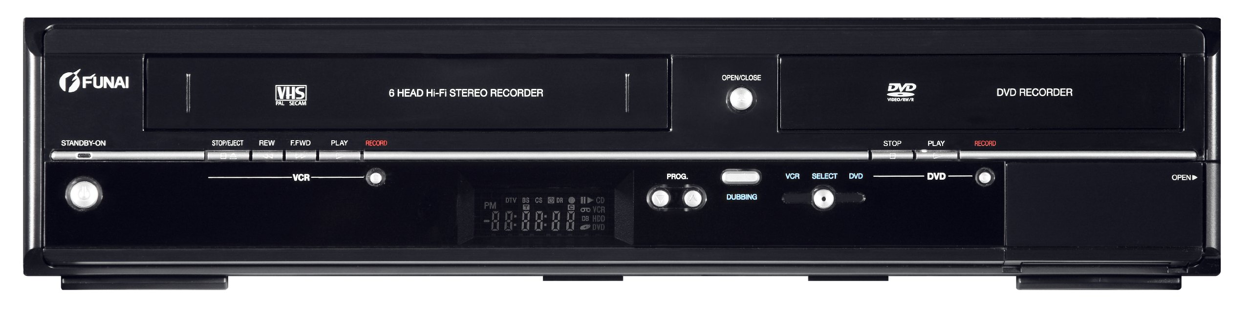 Funai WD6D-M101 DVD-VHS-Player und Recorder (1-er Stück)