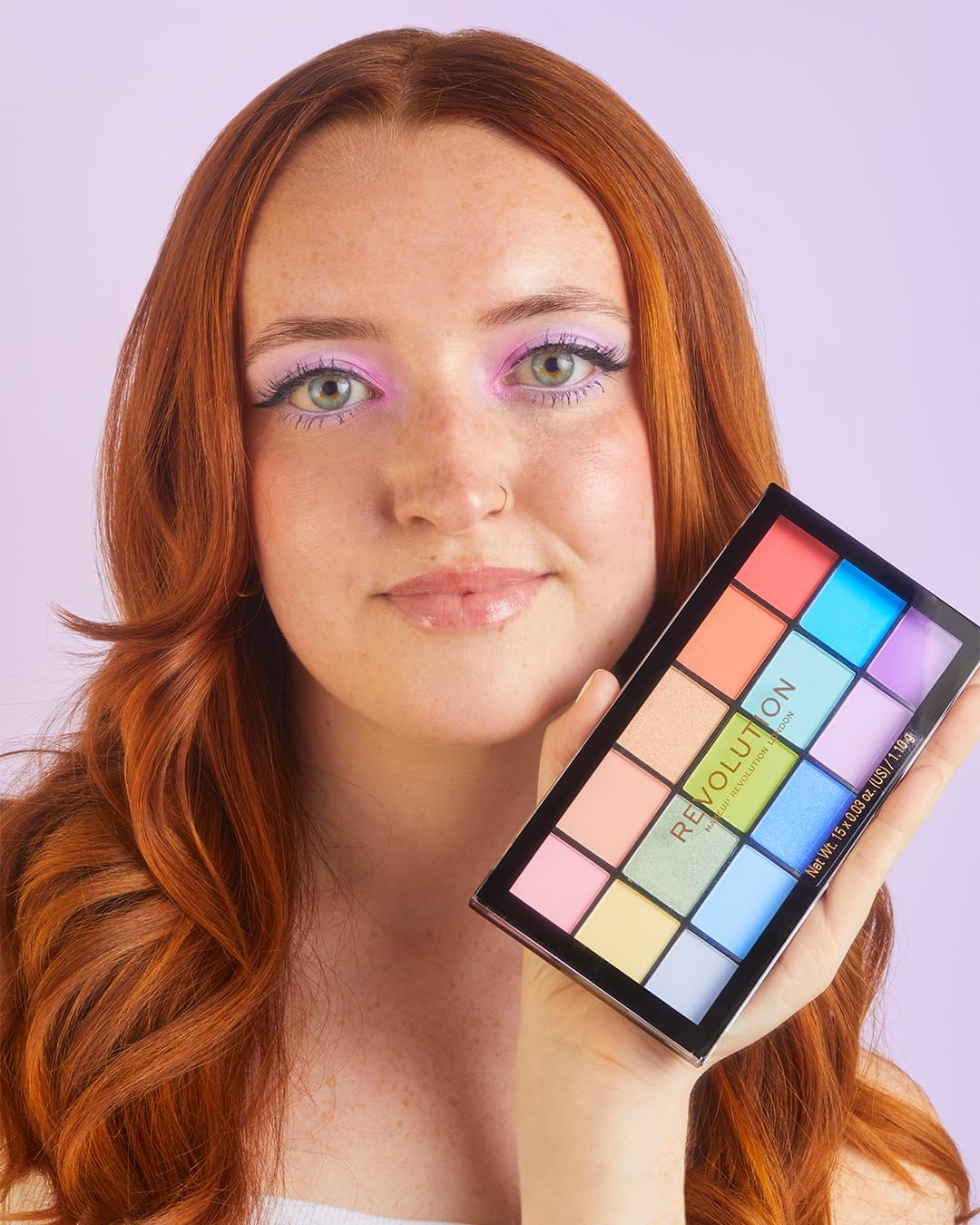 Makeup Revolution, Palette d'ombres à paupières Reloaded, Sugar Pie, 15 nuances, 16.5g