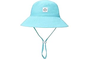 Baby Sun Hat : Smile Face Toddler UPF 50+ Sun Protection Bucket Hat