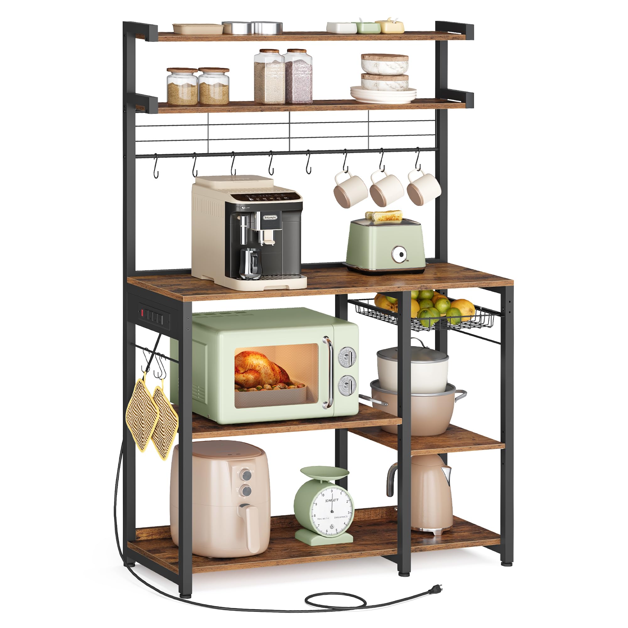 VASAGLE 35" 4-Outlet