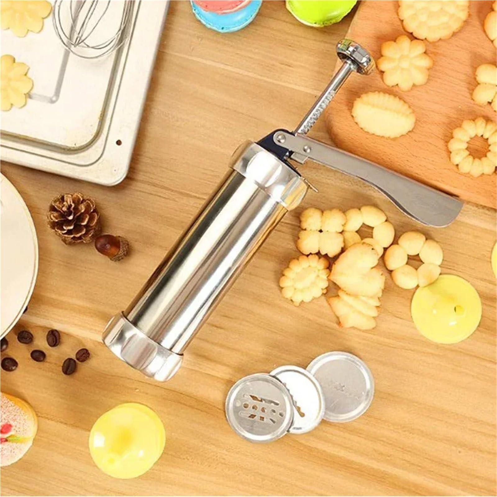 Ensemble de 20 pistolets à biscuits en acier inoxydable