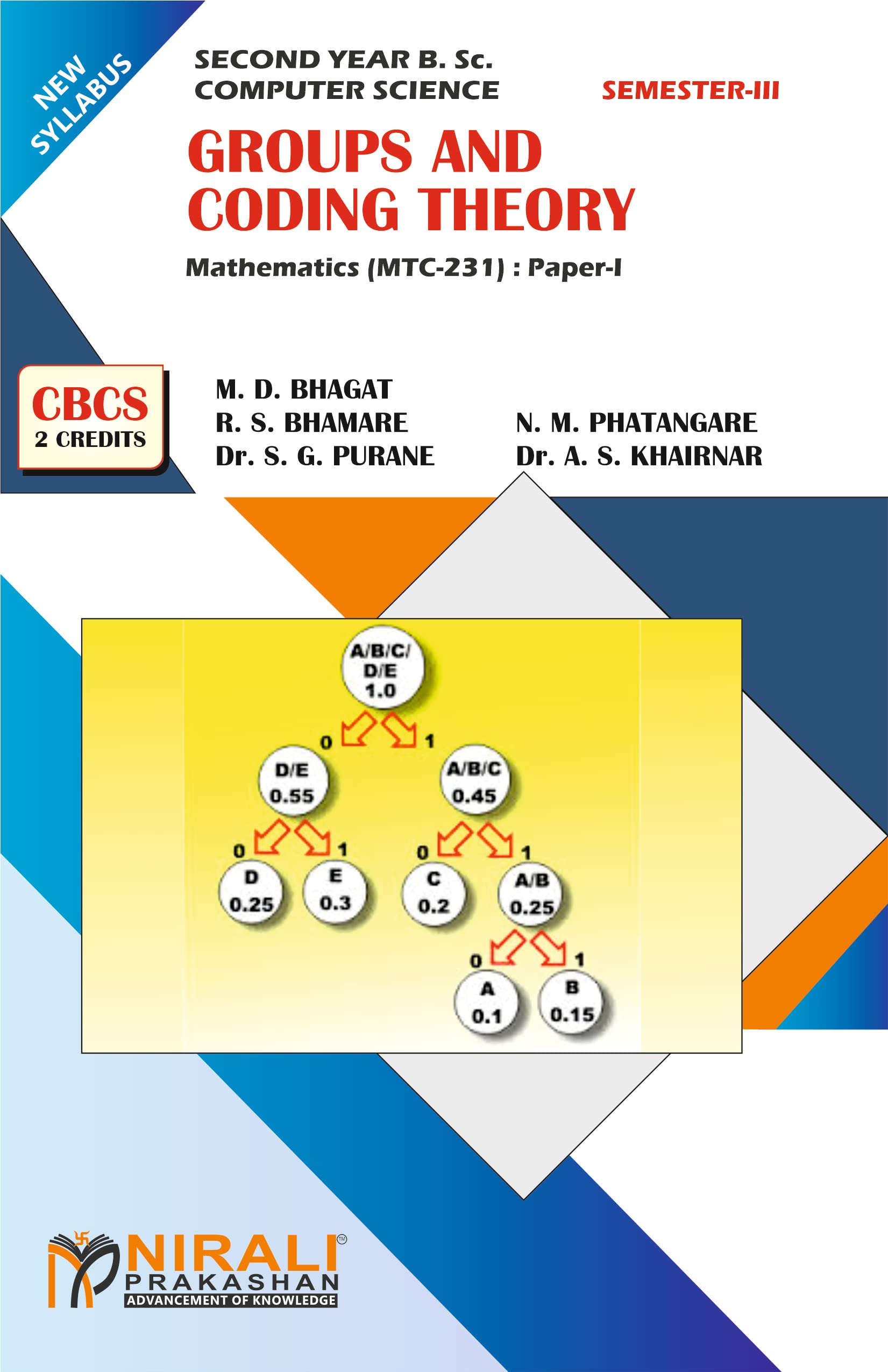 Khairnar, Purane, Phatangare, Bhamare & Bhagat GROUPS AND CODING THEORY – MATHEMATICS PAPER 1 – B.Sc. COMPUTER SCIENCE (Second Year SY BSc Computer Science Semester 3)