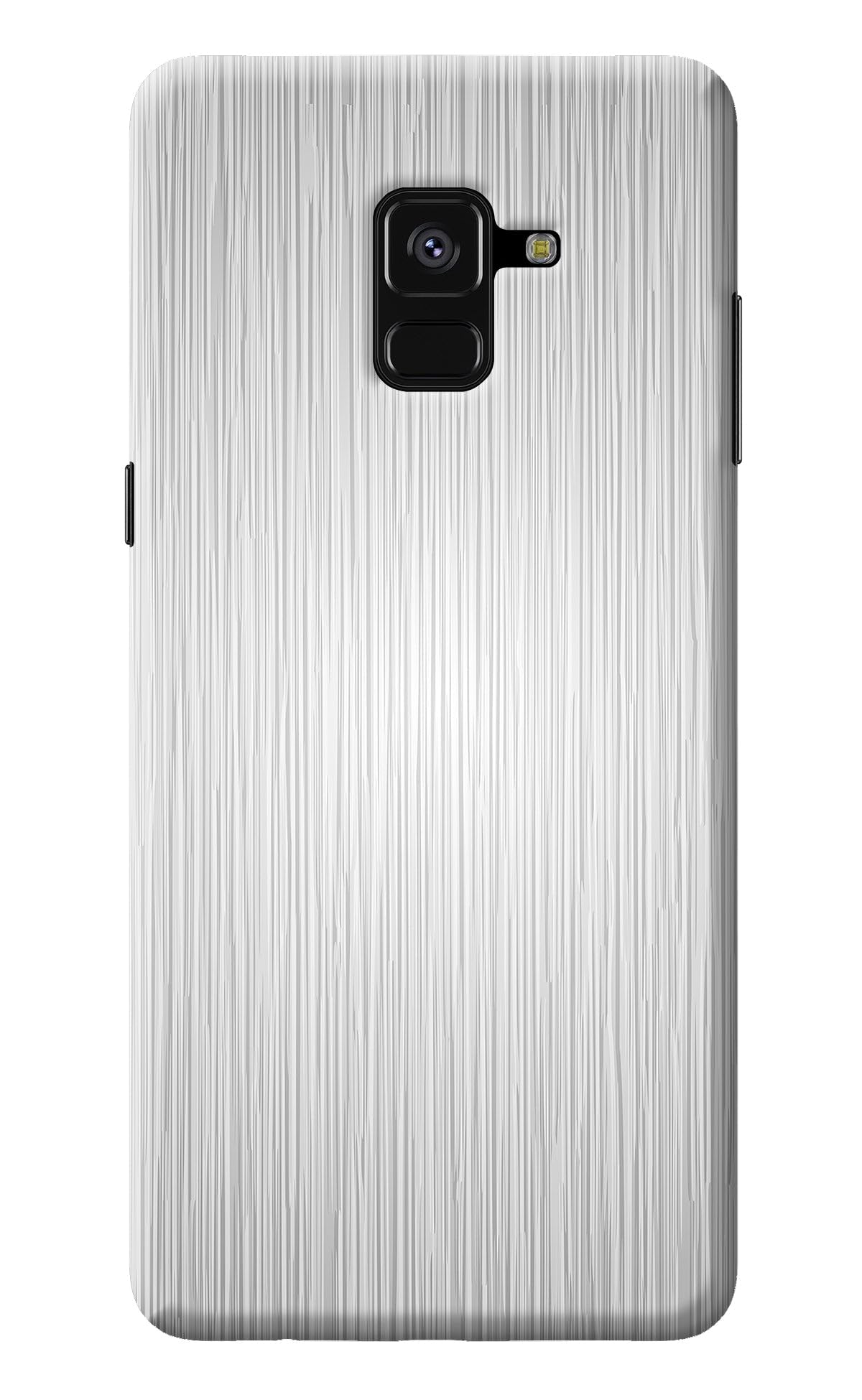 Wooden Grey Texture Printed Cover for Samsung A8 Plus | Hard Plastic Back Case