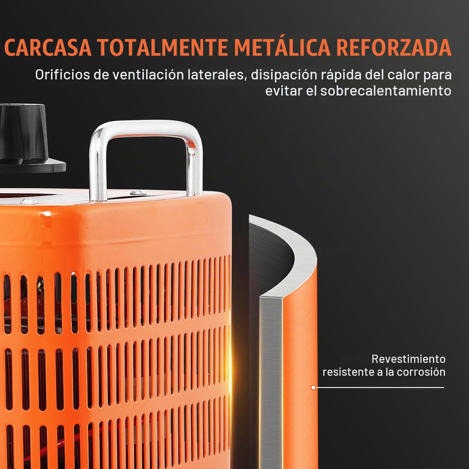 VEVOR Transformador de voltaje variable automático 3000VA, 10A, entrada 230V, salida 0-300V, regulador de voltaje CA LCD 4 fusibles, interruptor de control térmico para oficina industrial en el hogar