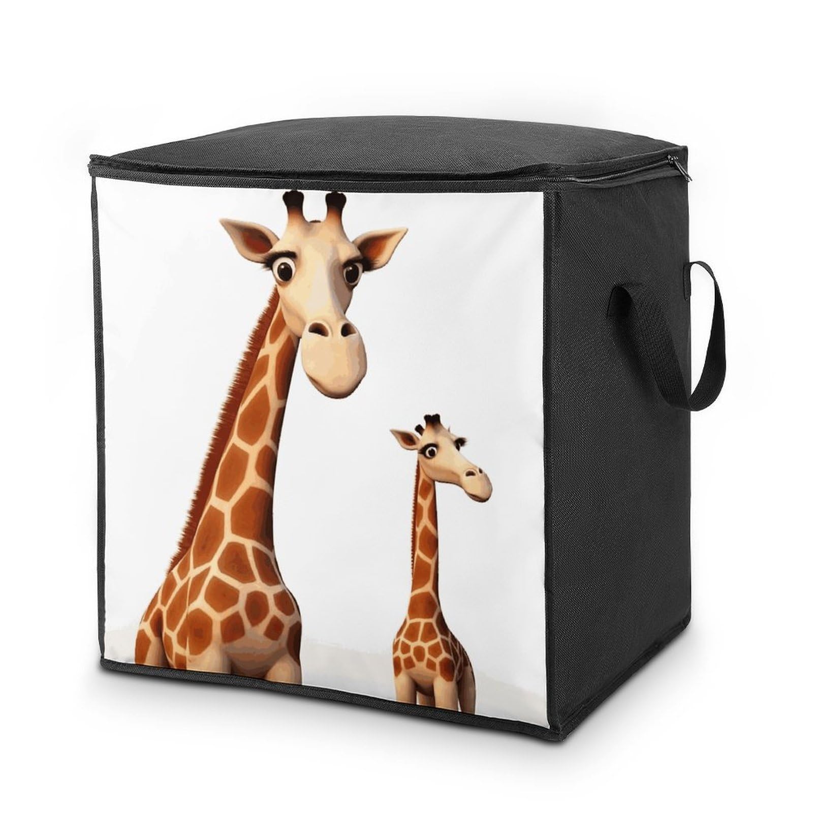 Fekiloot Style Giraffe Storage Bags With Reinforced Handles,Moving Bag With Zipper,Closet Organizers,Compression Packing Cubes