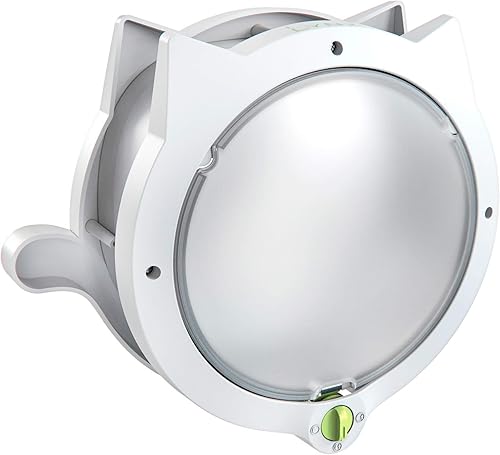 LYNX Puerta para gatos para mascotas  Solapa para gatos con bloqueo de 4 vías  para puertas interiores y puertas exteriores