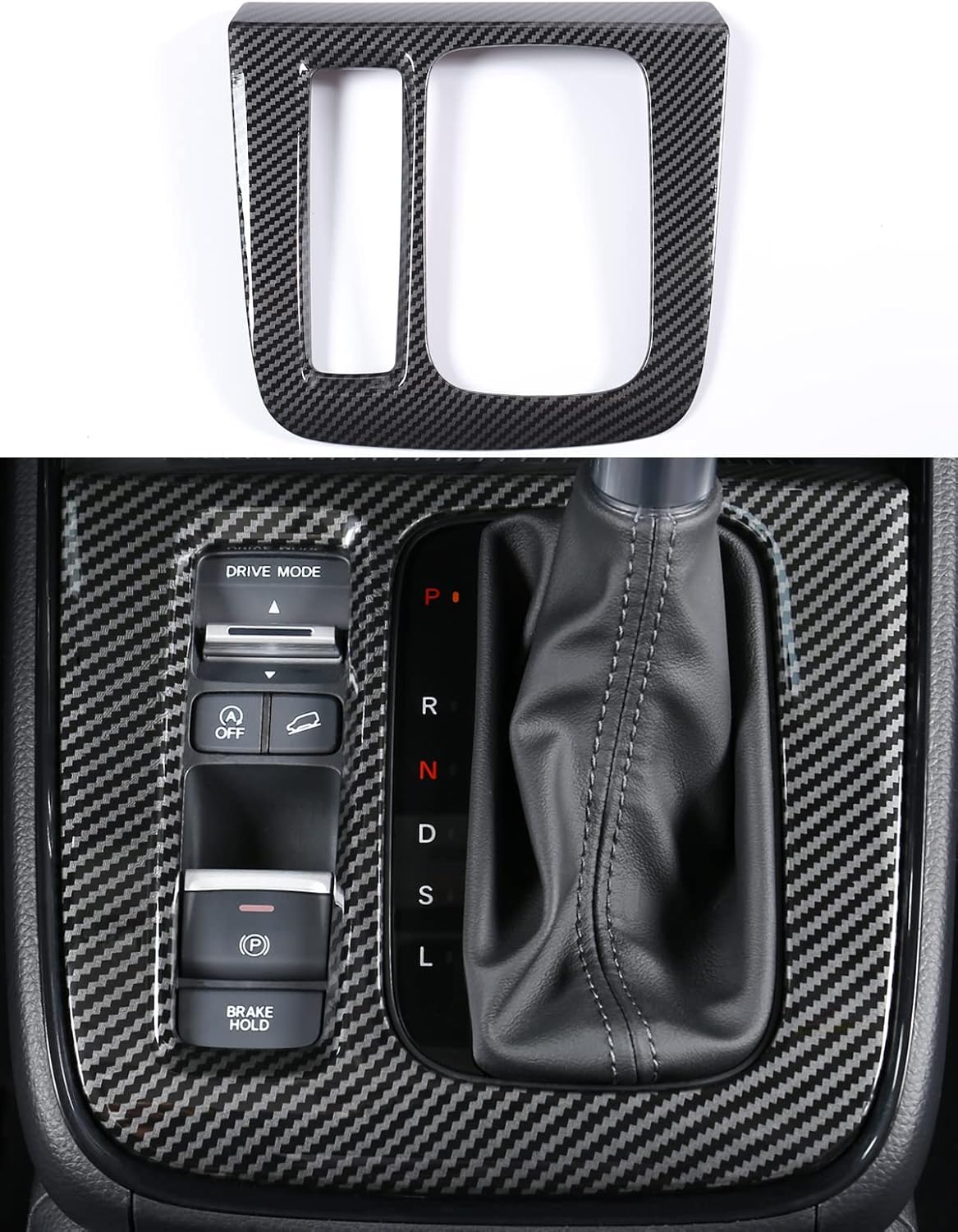 AntBooBoo for Honda CRV 2023 2024 2025 2026 Gear Shift Trims, Sporty Gossly Black Interior Upgrate Cover Trim Accessory for CR-V LX EX EX-L, Sport Hybrid, Sport Touring Hybrid-Gloss Black