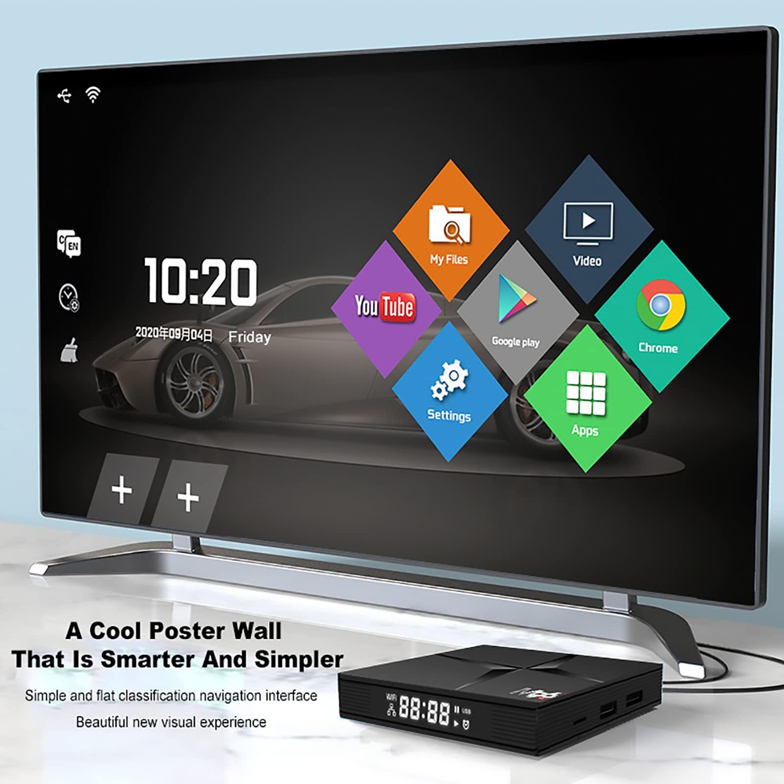 Amazon | Android TV Box 10.0、BT4.0搭載 4K HDR クアッドコア Cortex
