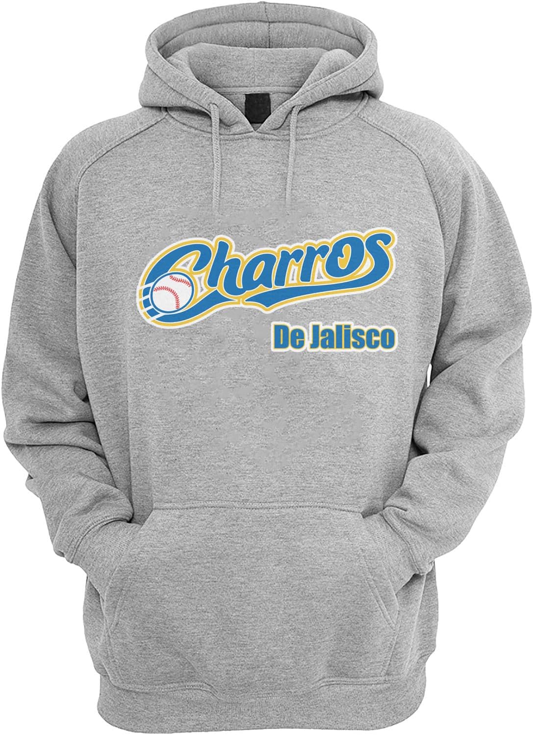 Charros de Jalisco Baseball for Men's Hoodie Color Gray