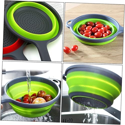 Miniatura 8 de 1 cesta escurridor plegable, colador de plástico, colador plegable de frutas, contenedor de drenaje de verduras, cesta de drenaje de almacenamiento