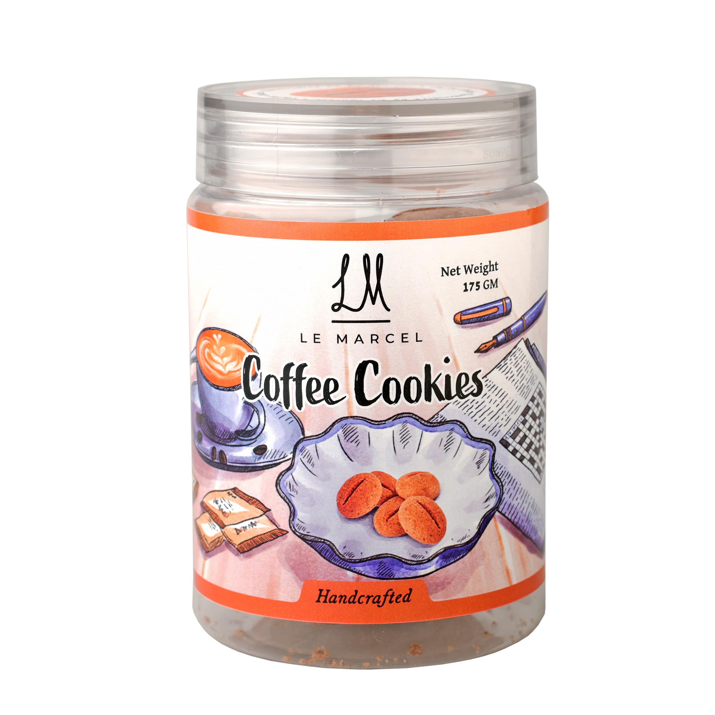 LE MARCEL Coffee Cookies - 175gm and Pack of 1 - Baked, Crunchy & Tasty Gourmet Snacks - Pack of 1 (B0CFVLFHYX) Amazon Price History, Amazon Price Tracker