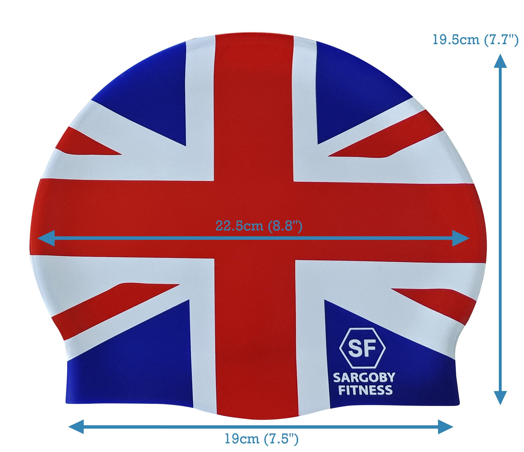 Sargoby Fitness UK Swim Cap Adult Standard-Size for Competitive or Recreational Swimmer Looking for more speed South Africa Rainbow Australia (UK) - Image 2