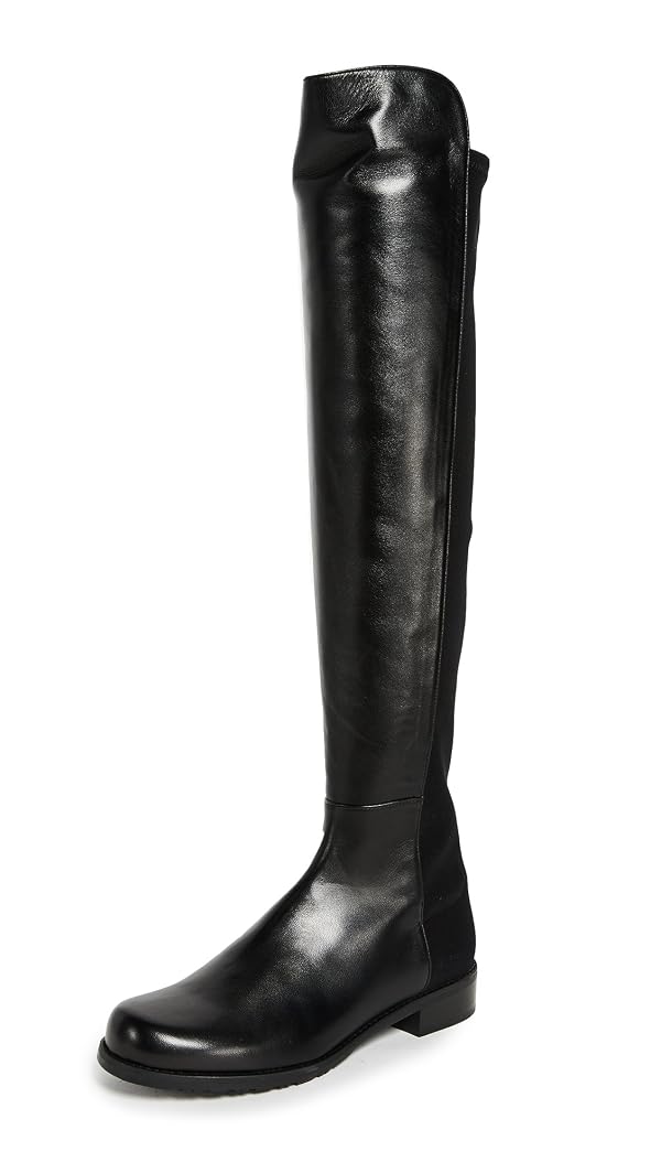 Stuart Weitzman Women's 5050 Flat Boots, Black, 6.5 Medium US by Stuart Weitzman - Used condition - US$141.93